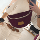 sac banane sweetbag velours bordeaux